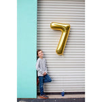 Balon din Folie Metalizata Flippy, Figurina Cifra, Tema Aniversare 100 cm, Ambalaj Individual, Pai inclus, Umflare cu
