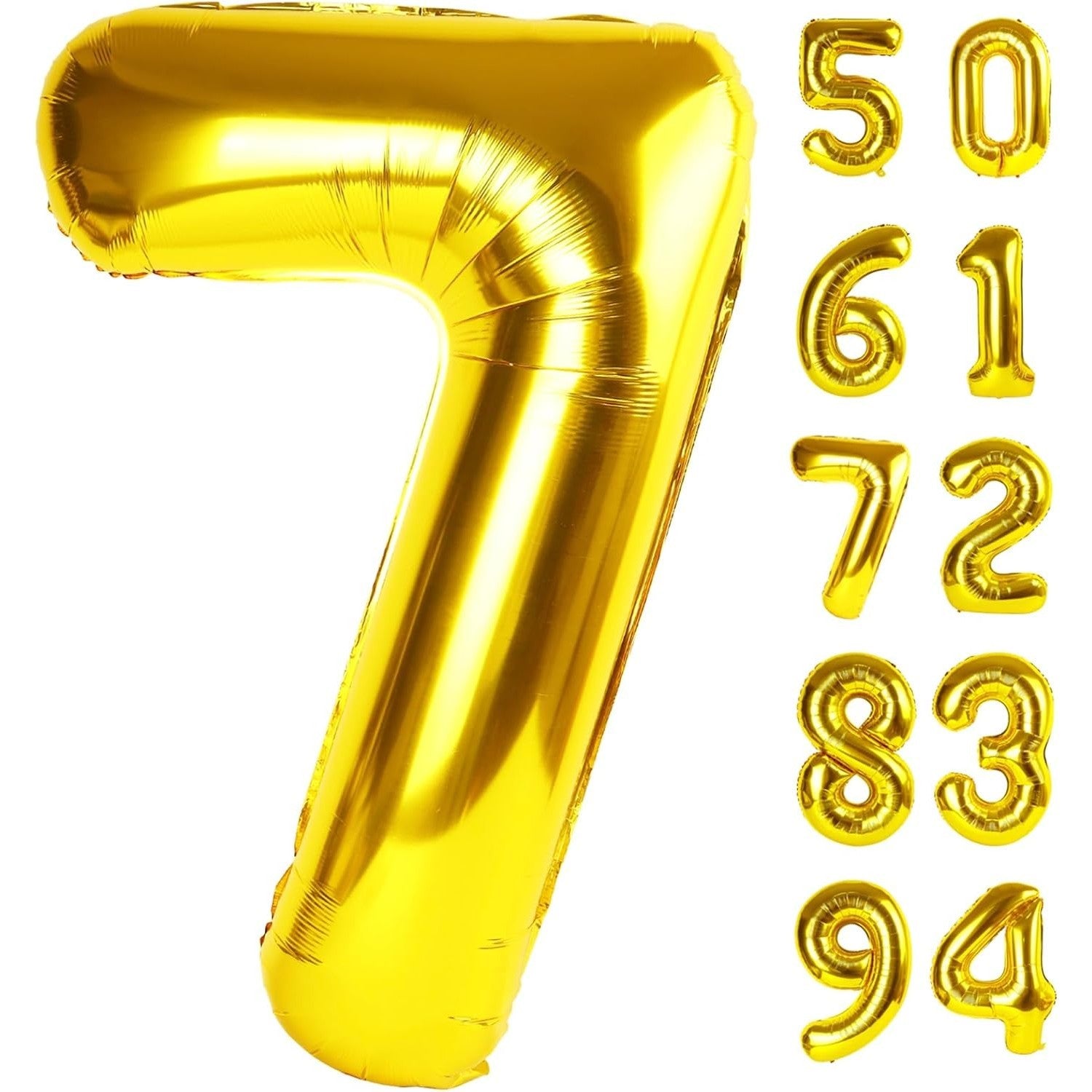 Balon din Folie Metalizata Flippy, Figurina Cifra, Tema Aniversare 100 cm, Ambalaj Individual, Pai inclus, Umflare cu