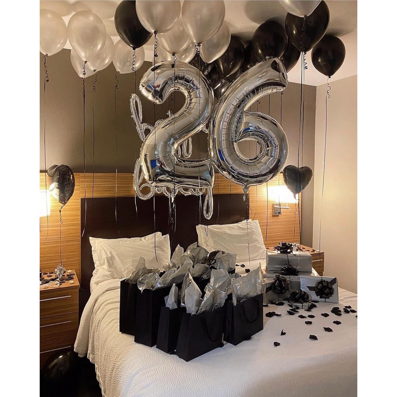 Balon din Folie Metalizata, Flippy, Figurina Cifra, Tema Aniversare 100 cm, Ambalaj Individual, Pai inclus, Umflare cu