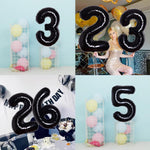 Balon din Folie Metalizata, Flippy, Figurina Cifra, Tema Aniversare 100 cm, Ambalaj Individual, Pai inclus, Umflare cu