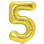Balon din Folie Metalizata Flippy, Figurina Cifra, Tema Aniversare 100 cm, Ambalaj Individual, Pai inclus, Umflare cu