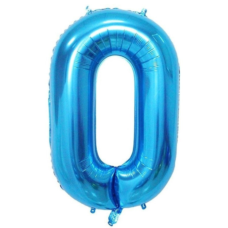 Balon din Folie Metalizata, Flippy, Figurina Cifra, Tema Aniversare 100 cm, Ambalaj Individual, Pai inclus, Umflare cu