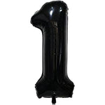 Balon din Folie Metalizata Flippy, Figurina Cifra, Tema Aniversare 40 cm, Ambalaj Individual, Pai inclus, Umflare cu