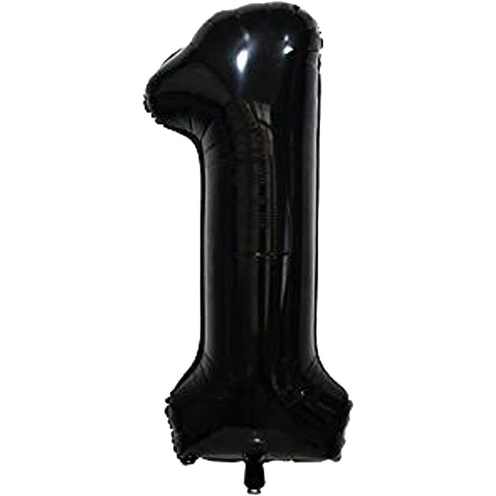 Balon din Folie Metalizata Flippy, Figurina Cifra, Tema Aniversare 40 cm, Ambalaj Individual, Pai inclus, Umflare cu