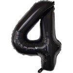 Balon din Folie Metalizata Flippy, Figurina Cifra, Tema Aniversare 40 cm, Ambalaj Individual, Pai inclus, Umflare cu
