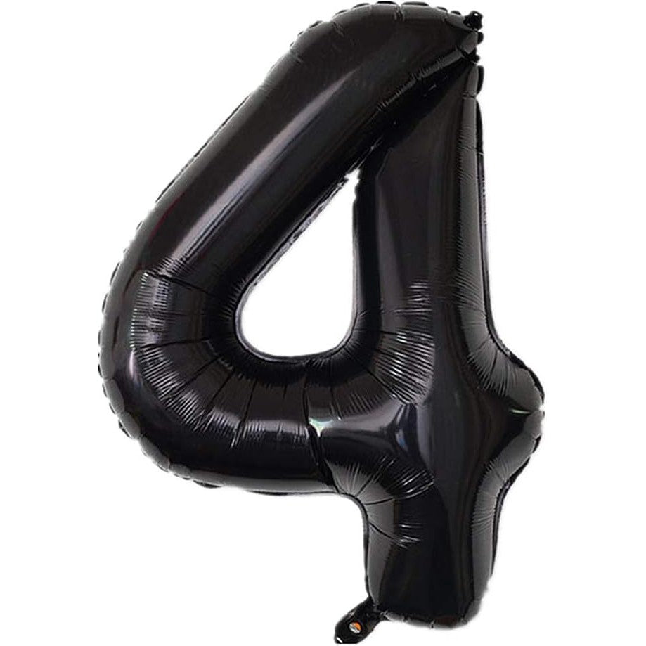 Balon din Folie Metalizata Flippy, Figurina Cifra, Tema Aniversare 40 cm, Ambalaj Individual, Pai inclus, Umflare cu