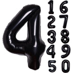 Balon din Folie Metalizata Flippy, Figurina Cifra, Tema Aniversare 40 cm, Ambalaj Individual, Pai inclus, Umflare cu
