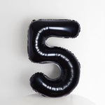 Balon din Folie Metalizata Flippy, Figurina Cifra, Tema Aniversare 40 cm, Ambalaj Individual, Pai inclus, Umflare cu