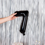 Balon din Folie Metalizata Flippy, Figurina Cifra, Tema Aniversare 40 cm, Ambalaj Individual, Pai inclus, Umflare cu