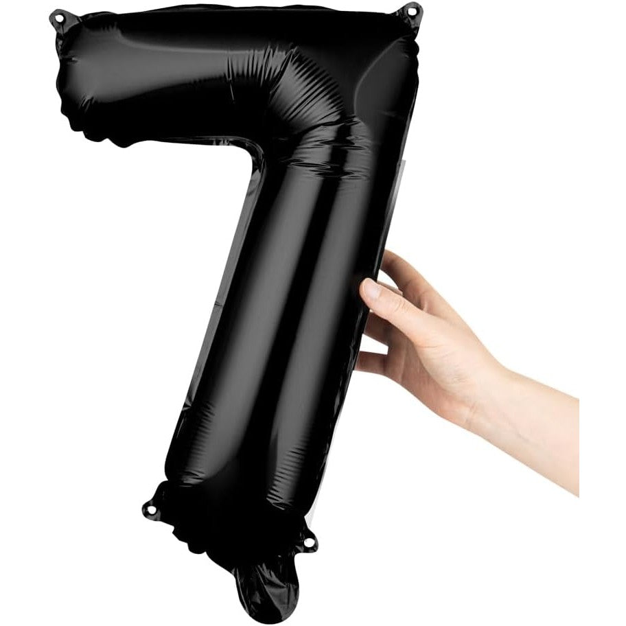 Balon din Folie Metalizata Flippy, Figurina Cifra, Tema Aniversare 40 cm, Ambalaj Individual, Pai inclus, Umflare cu