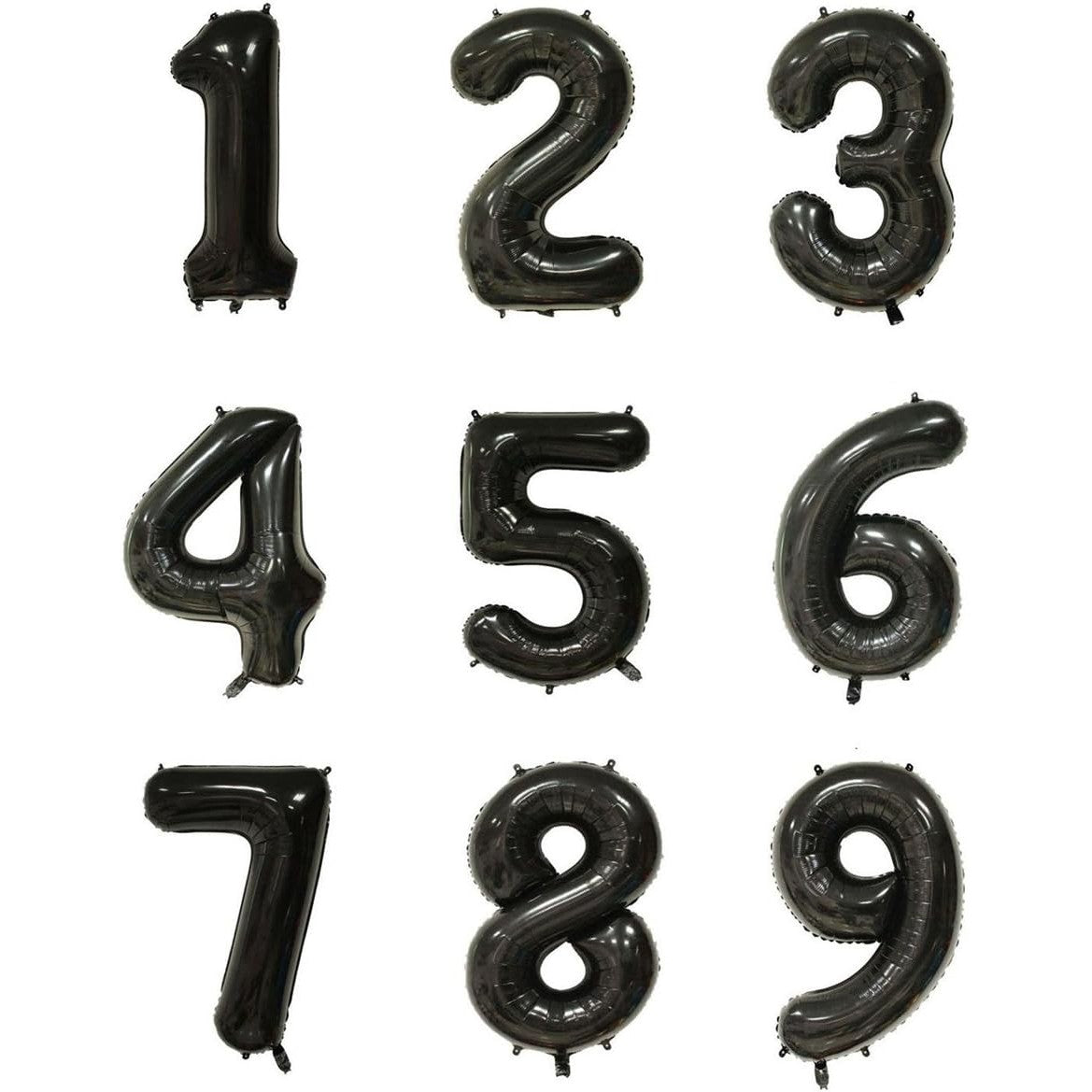 Balon din Folie Metalizata Flippy, Figurina Cifra, Tema Aniversare 40 cm, Ambalaj Individual, Pai inclus, Umflare cu