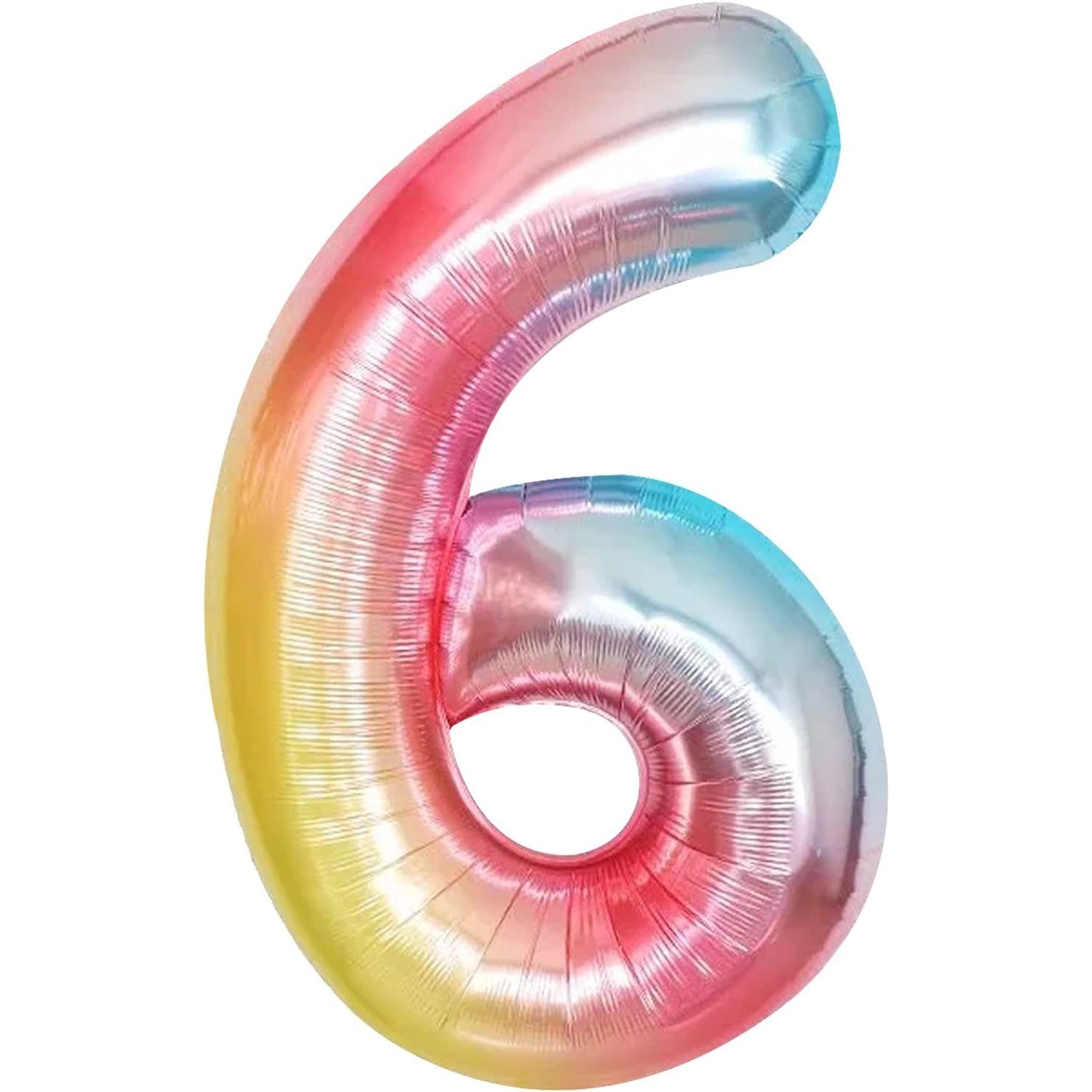 Balon din Folie Metalizata Flippy, Figurina Cifra, Tema Aniversare 40 cm, Ambalaj Individual, Pai inclus, Umflare cu