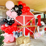 Balon din Folie Metalizata Flippy, Figurina Cifra, Tema Aniversare 40 cm, Ambalaj Individual, Pai inclus, Umflare cu