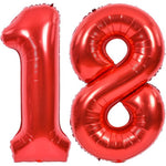 Balon din Folie Metalizata Flippy, Figurina Cifra, Tema Aniversare 40 cm, Ambalaj Individual, Pai inclus, Umflare cu
