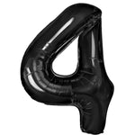 Balon din Folie Metalizata Flippy, Figurina Cifra, Tema Aniversare 40 cm, Ambalaj Individual, Pai inclus, Umflare cu