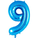 Balon din Folie Metalizata Flippy, Figurina Cifra, Tema Aniversare 40 cm, Ambalaj Individual, Pai inclus, Umflare cu