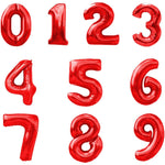 Balon din Folie Metalizata Flippy, Figurina Cifra, Tema Aniversare 80 cm, Ambalaj Individual, Pai inclus, Umflare cu