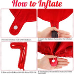 Balon din Folie Metalizata Flippy, Figurina Cifra, Tema Aniversare 80 cm, Ambalaj Individual, Pai inclus, Umflare cu