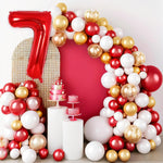 Balon din Folie Metalizata Flippy, Figurina Cifra, Tema Aniversare 80 cm, Ambalaj Individual, Pai inclus, Umflare cu
