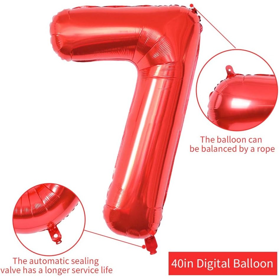 Balon din Folie Metalizata Flippy, Figurina Cifra, Tema Aniversare 80 cm, Ambalaj Individual, Pai inclus, Umflare cu