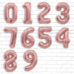 Balon din Folie Metalizata Flippy, Figurina Cifra, Tema Aniversare 80 cm, Ambalaj Individual, Pai inclus, Umflare cu
