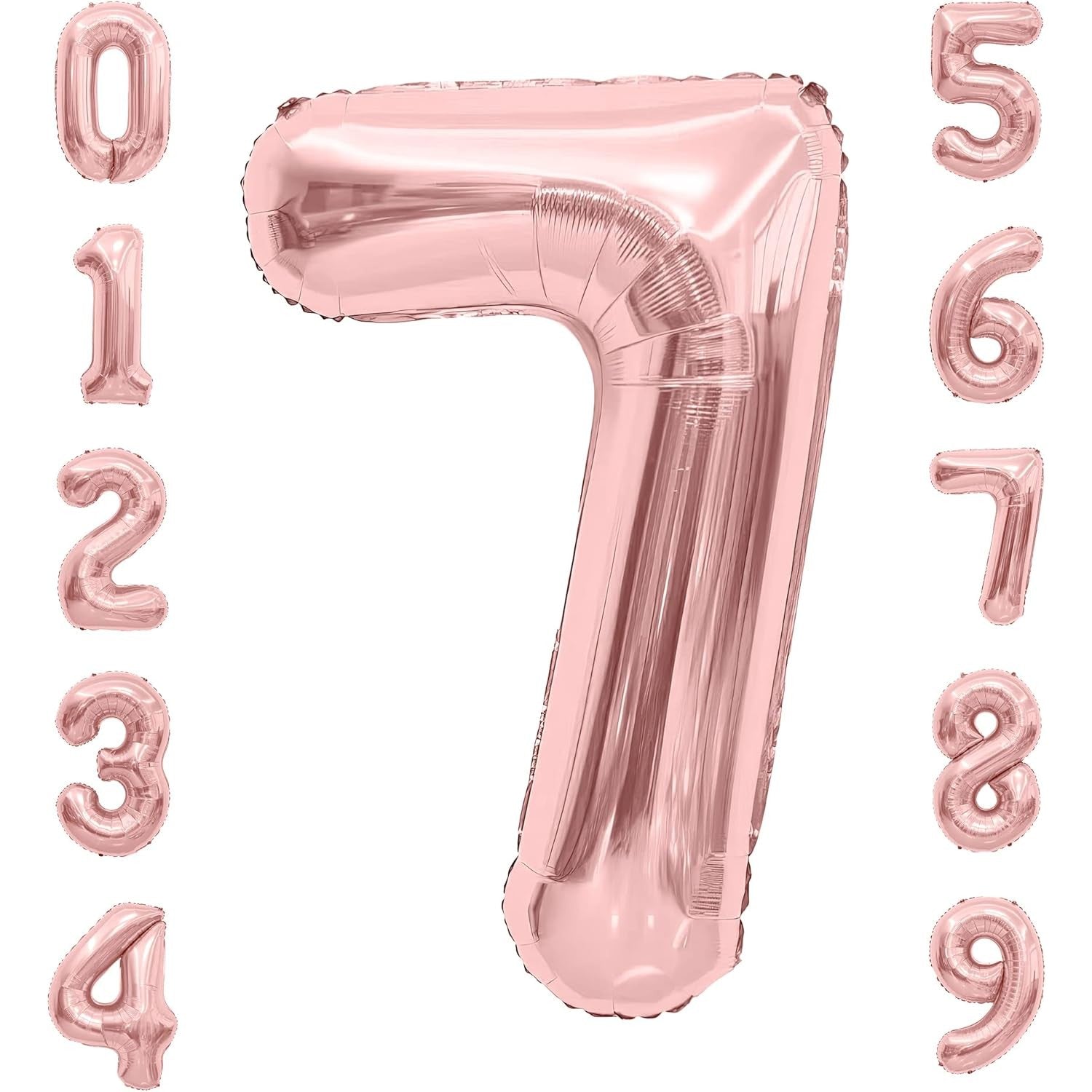 Balon din Folie Metalizata Flippy, Figurina Cifra, Tema Aniversare 80 cm, Ambalaj Individual, Pai inclus, Umflare cu