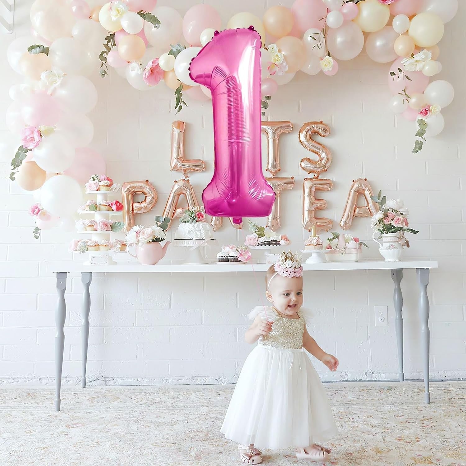 Balon din Folie Metalizata Flippy, Figurina Cifra, Tema Aniversare 80 cm, Ambalaj Individual, Pai inclus, Umflare cu