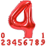 Balon din Folie Metalizata Flippy, Figurina Cifra, Tema Aniversare 80 cm, Ambalaj Individual, Pai inclus, Umflare cu
