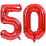 Balon din Folie Metalizata Flippy, Figurina Cifra, Tema Aniversare 80 cm, Ambalaj Individual, Pai inclus, Umflare cu
