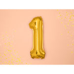 Balon din Folie Metalizata Flippy, Figurina Cifra, Tema Aniversare 40 cm, Ambalaj Individual, Pai inclus, Umflare cu