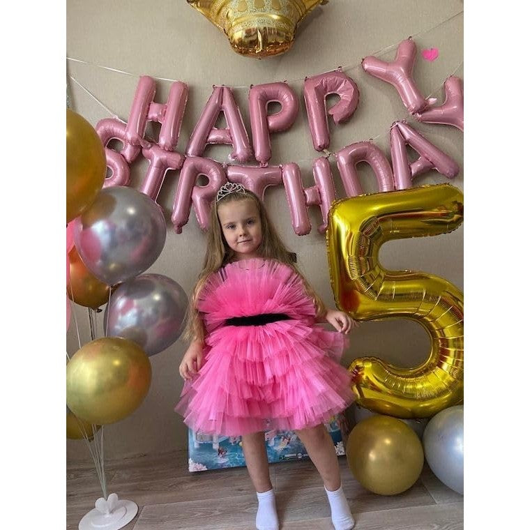 Balon din Folie Metalizata Flippy, Figurina Cifra, Tema Aniversare 40 cm, Ambalaj Individual, Pai inclus, Umflare cu