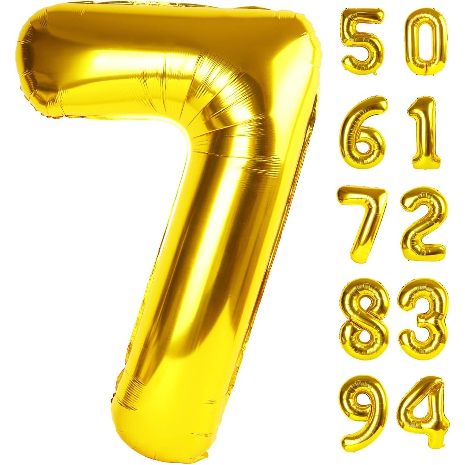 Balon din Folie Metalizata Flippy, Figurina Cifra, Tema Aniversare 40 cm, Ambalaj Individual, Pai inclus, Umflare cu