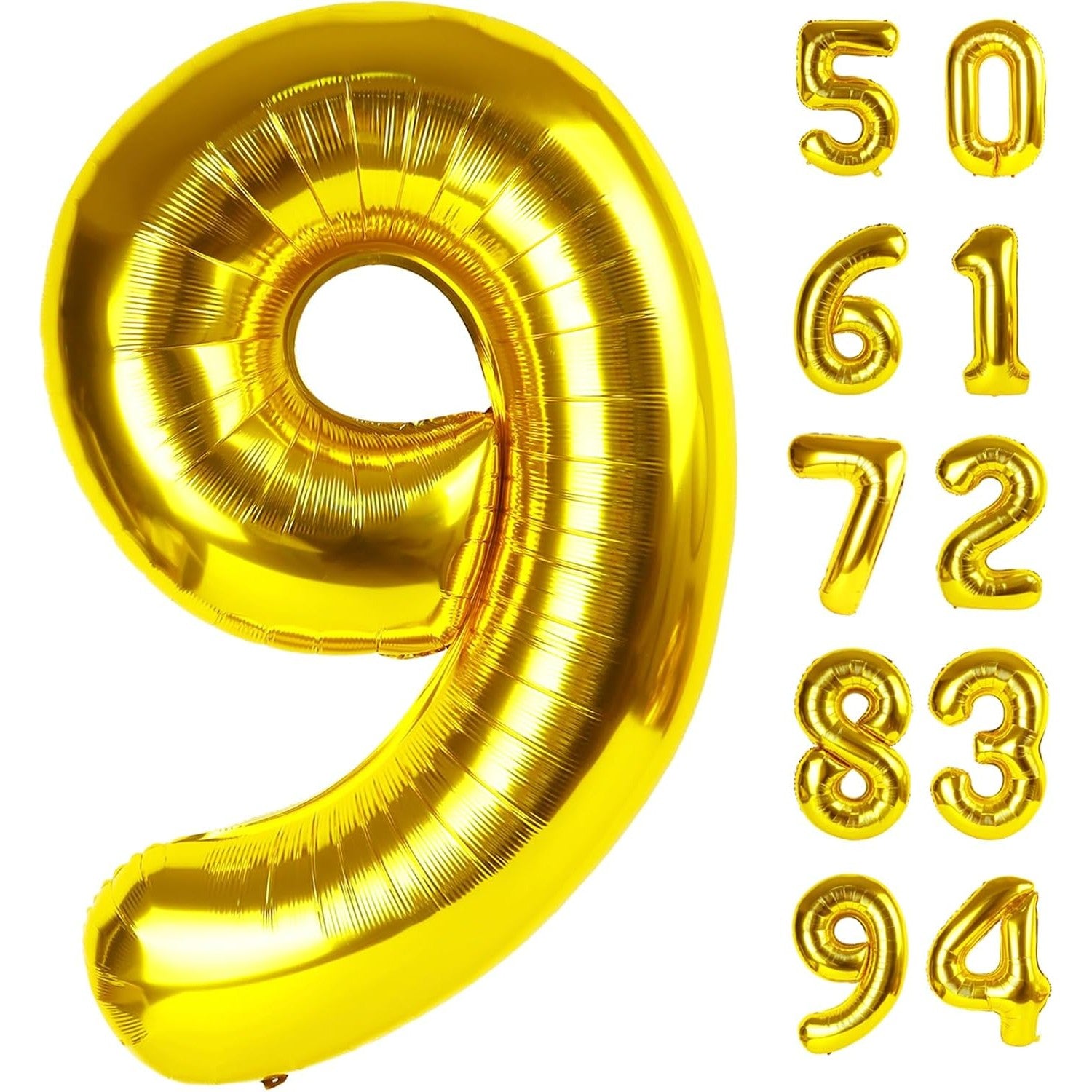 Balon din Folie Metalizata Flippy, Figurina Cifra, Tema Aniversare 80 cm, Ambalaj Individual, Pai inclus, Umflare cu