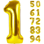 Balon din Folie Metalizata Flippy, Figurina Cifra, Tema Aniversare 80 cm, Ambalaj Individual, Pai inclus, Umflare cu