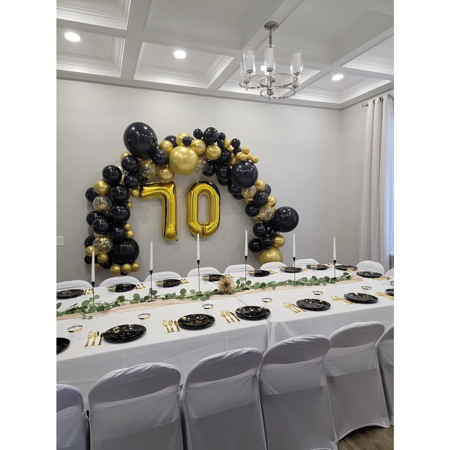 Balon din Folie Metalizata Flippy, Figurina Cifra, Tema Aniversare 80 cm, Ambalaj Individual, Pai inclus, Umflare cu