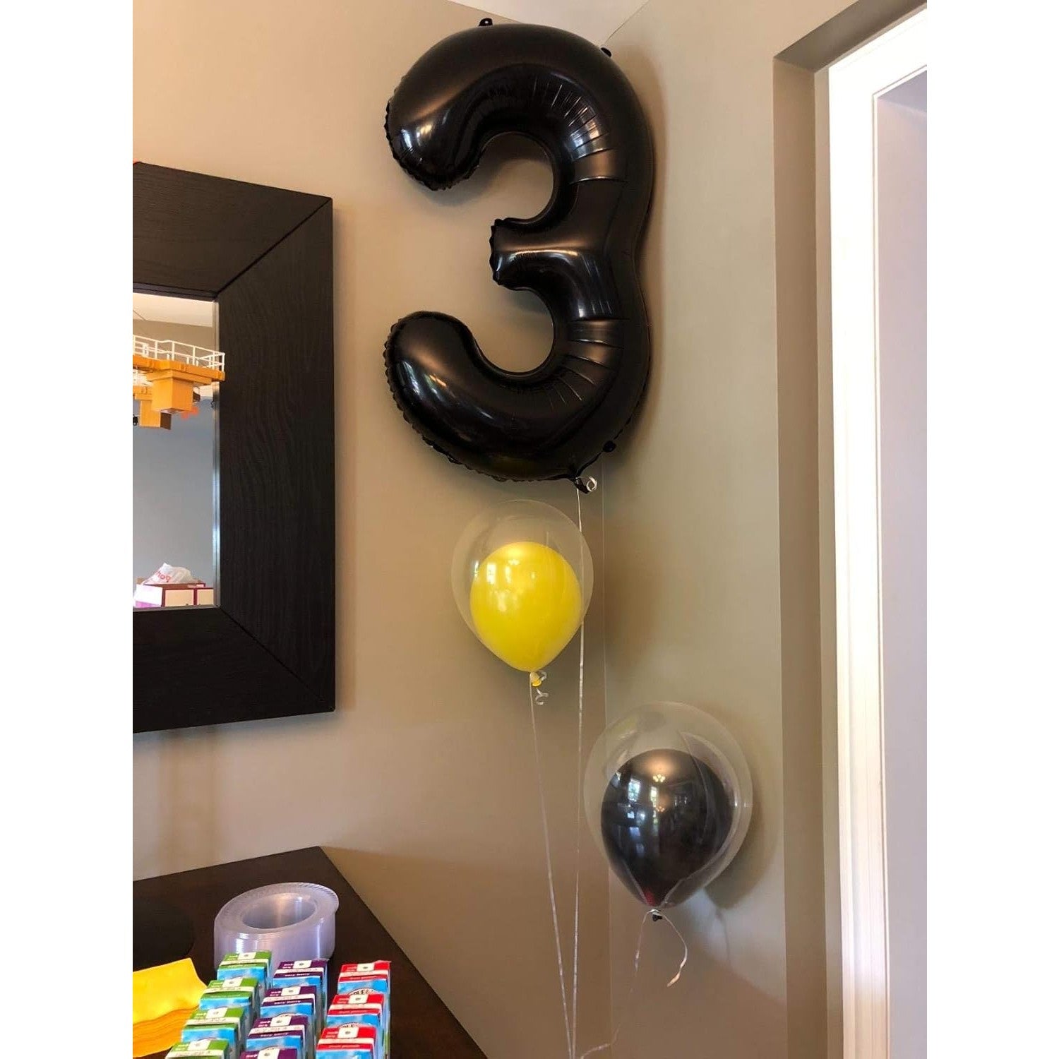 Balon din Folie Metalizata, Flippy, Figurina Cifra, Tema Aniversare 80 cm, Ambalaj Individual, Pai inclus, Umflare cu