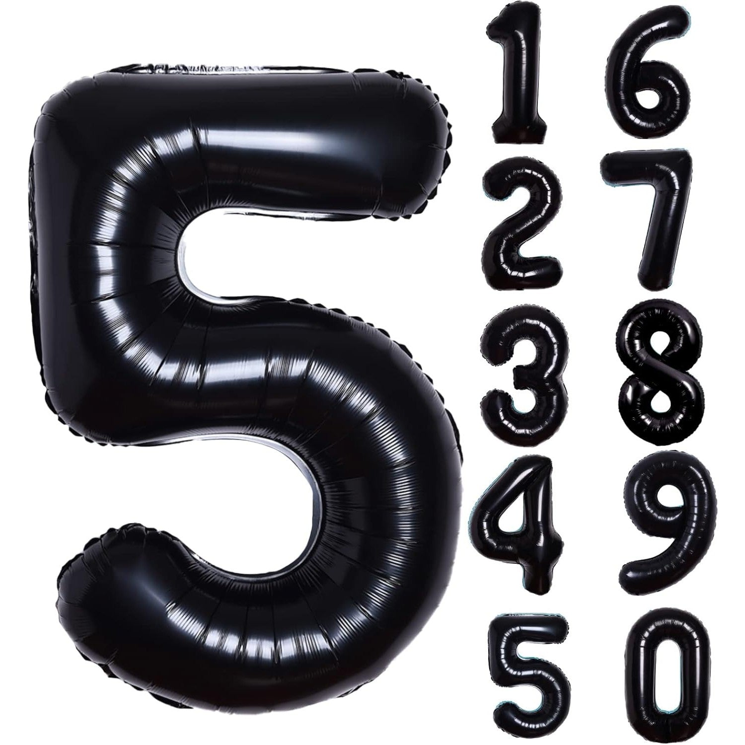 Balon din Folie Metalizata, Flippy, Figurina Cifra, Tema Aniversare 80 cm, Ambalaj Individual, Pai inclus, Umflare cu