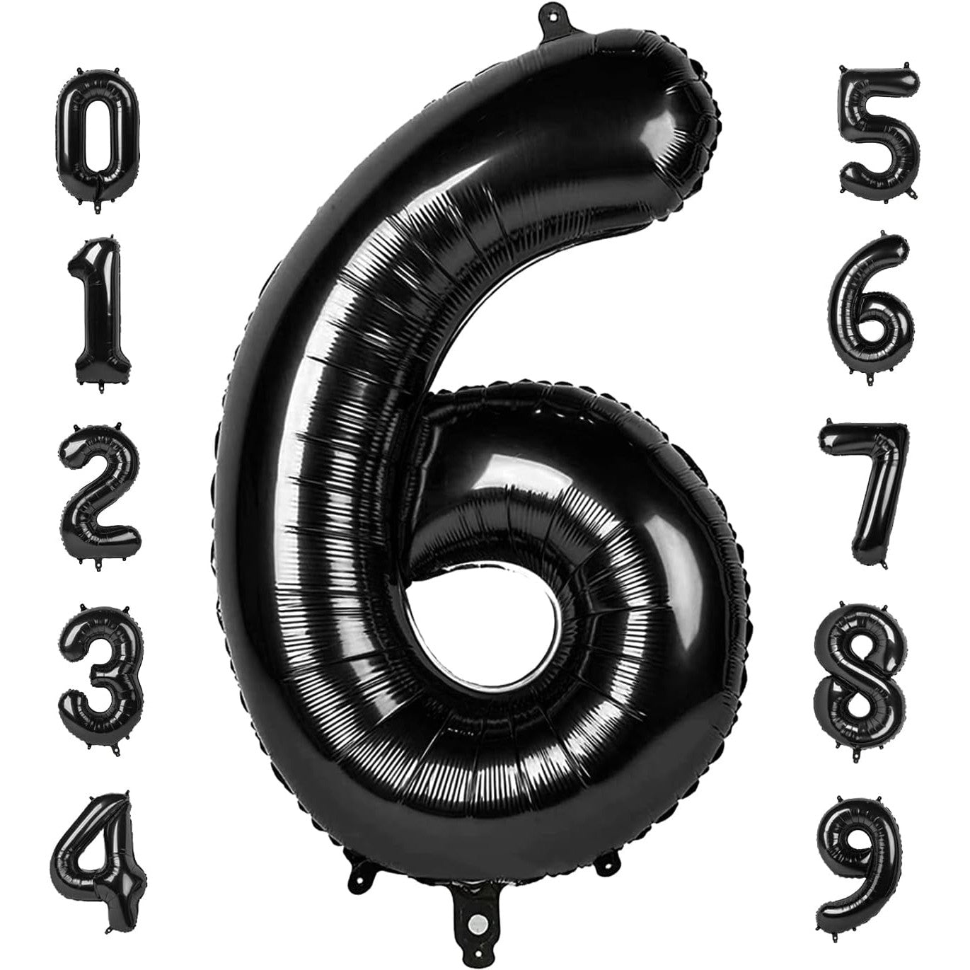 Balon din Folie Metalizata, Flippy, Figurina Cifra, Tema Aniversare 80 cm, Ambalaj Individual, Pai inclus, Umflare cu