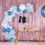 Balon din Folie Metalizata, Flippy, Figurina Cifra, Tema Aniversare 80 cm, Ambalaj Individual, Pai inclus, Umflare cu