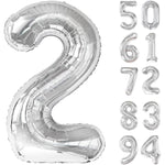 Balon din Folie Metalizata, Flippy, Figurina Cifra, Tema Aniversare 80 cm, Ambalaj Individual, Pai inclus, Umflare cu