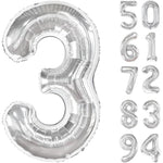 Balon din Folie Metalizata, Flippy, Figurina Cifra, Tema Aniversare 80 cm, Ambalaj Individual, Pai inclus, Umflare cu
