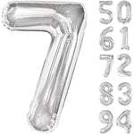 Balon din Folie Metalizata, Flippy, Figurina Cifra, Tema Aniversare 80 cm, Ambalaj Individual, Pai inclus, Umflare cu