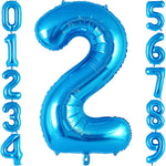 Balon din Folie Metalizata, Flippy, Figurina Cifra, Tema Aniversare 80 cm, Ambalaj Individual, Pai inclus, Umflare cu