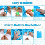 Balon din Folie Metalizata, Flippy, Figurina Cifra, Tema Aniversare 80 cm, Ambalaj Individual, Pai inclus, Umflare cu