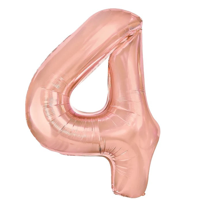 Balon din Folie Metalizata Flippy, Figurina Cifra, Tema Aniversare 80 cm, Ambalaj Individual, Pai inclus, Umflare cu