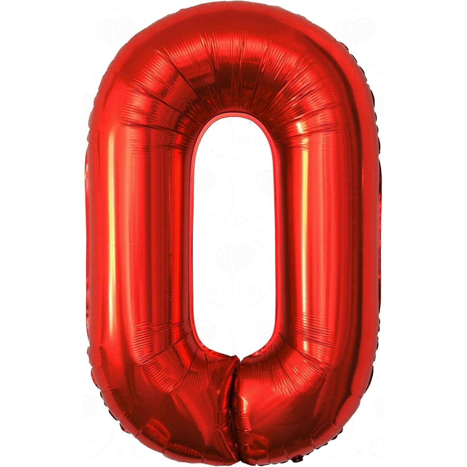 Balon din Folie Metalizata Flippy, Figurina Cifra, Tema Aniversare 80 cm, Ambalaj Individual, Pai inclus, Umflare cu