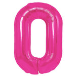 Balon din Folie Metalizata Flippy, Figurina Cifra, Tema Aniversare 80 cm, Ambalaj Individual, Pai inclus, Umflare cu