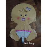 Balon din Folie Metalizata, Flippy, Figurina Fetita, Tema Botez, 73x48 cm, Ambalaj Individual, Pai Inclus, Umflare cu