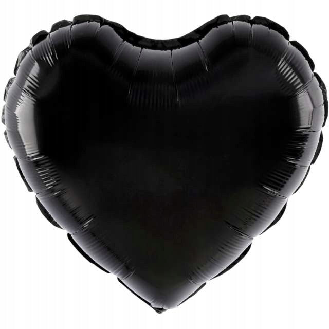 Balon din Folie Metalizata, Flippy, Figurina Inimioara, Model Simplu, Tematica Iubire, 40 cm, Ambalaj Individual, Pai