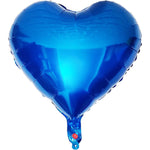 Balon din Folie Metalizata, Flippy, Figurina Inimioara, Model Simplu, Tematica Iubire, 40 cm, Ambalaj Individual, Pai